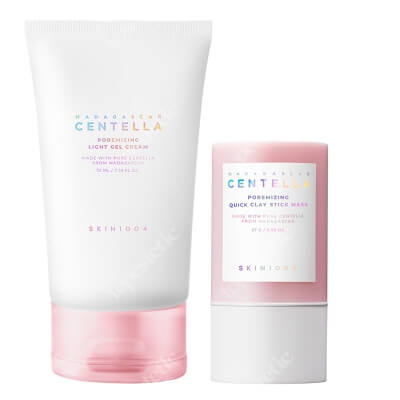 Skin1004 Centella Poremizing Set ZESTAW Lekki żelowy krem 75 ml + Maska w sztyfcie z glinką 27 g