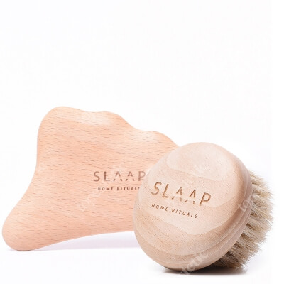 Slaap Beauty Body ZESTAW Z drewna bukowego, mieszanki włosia końskiego i agawy 1 szt + Z drewna bukowego do masażu ciała 1 szt