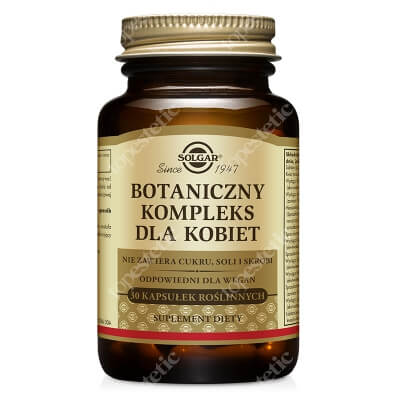 Solgar Botaniczny Kompleks dla Kobiet kompozycja składników z wyciągami roślinnymi dla wsparcia kobiet w okresie menopauzy 30 kapsułek