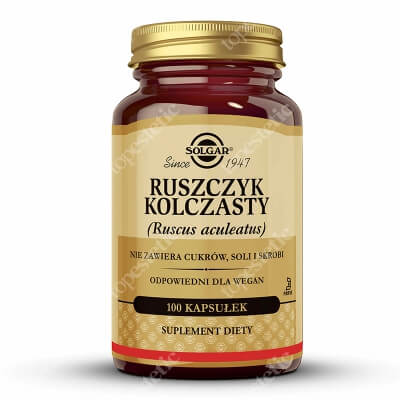 Solgar Ruszczyk Kolczasty (Ruscus aculeatus) 100 kapsułek