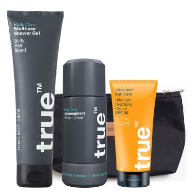 True Cream SPF 30 + Shower Gel + Antiperspirant ZESTAW Krem SPF 30 50 ml + Żel pod prysznic 3w1 100 ml + Antyperspirant 75 ml + Kosmetyczka 1 szt