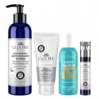 Clochee Glow Skin ZESTAW Peeling enzymatyczny 100 ml + Tonik antyoksydacyjny 250 ml + Ceramidowy krem na dzień 50 ml + Mgiełka do twarzy 75 ml